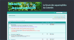 Desktop Screenshot of manche-aquariophilie.com