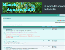 Tablet Screenshot of manche-aquariophilie.com